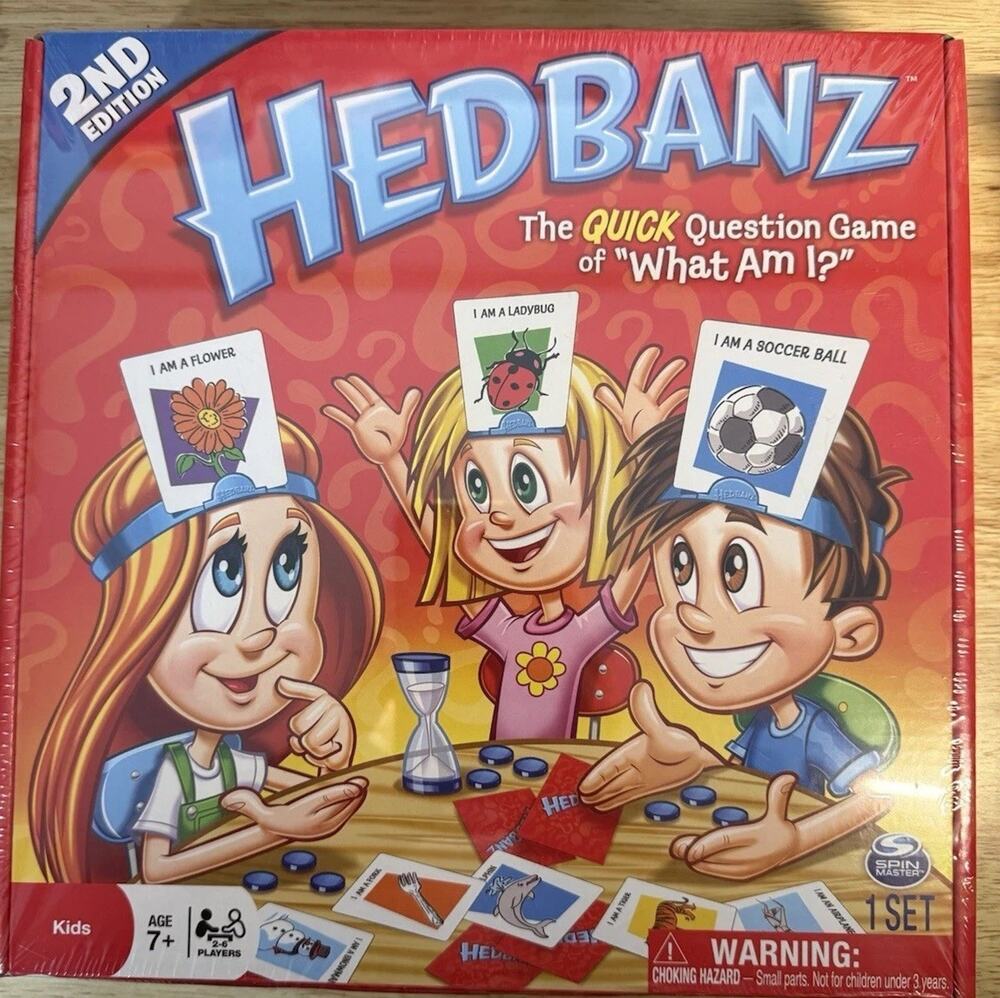 Hedbanz 2nd Edition Spin Master Quick Question Game NEW Factory Sealed